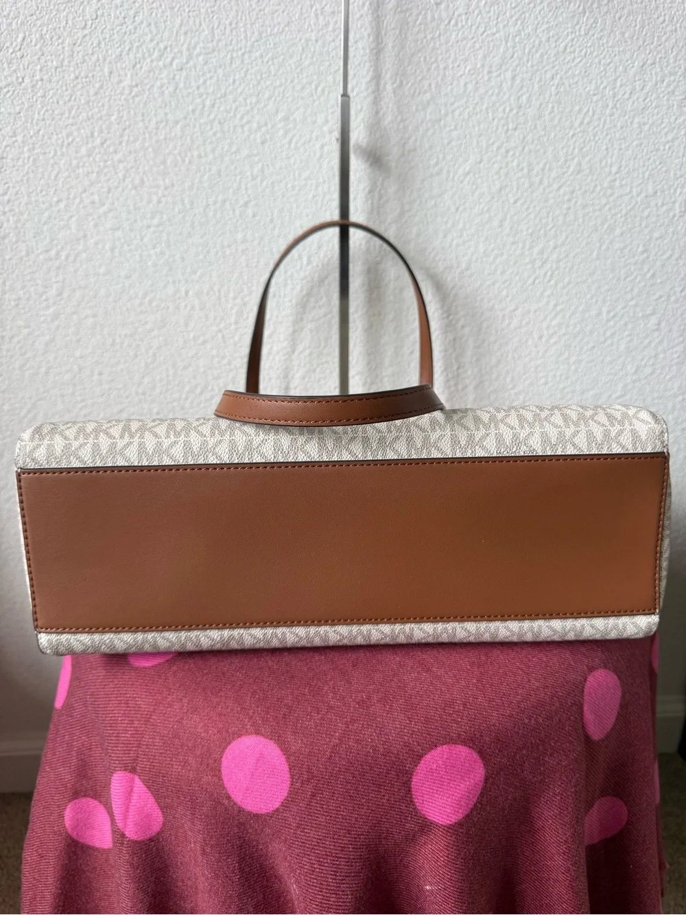 Michael Kors Charlotte Large 3-in-1 Signature Tote Set Vanilla NWT